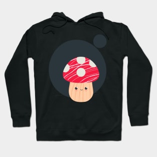 CUTE red and cream mushroom with texture - cute Hoodie